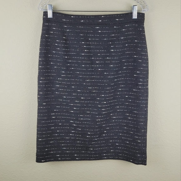 Nicole Miller for Mary Kay Womns Skirt 6 Black Tweed Confetti Pencil Skirt - Picture 11 of 11